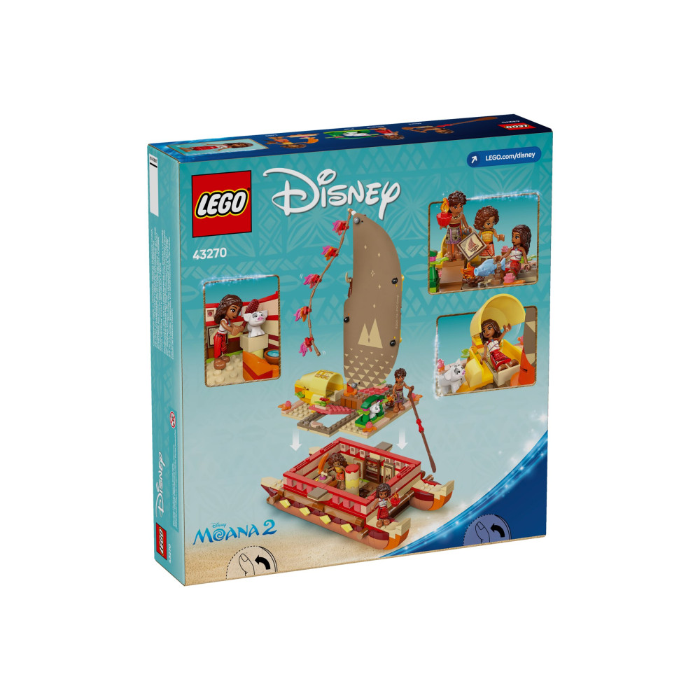 Produktbild för LEGO Disney 43270 - Moanas äventyrscanoe - byggsats