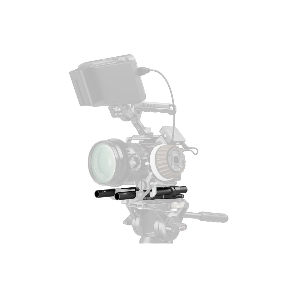 Produktbild för SmallRig 5609, monteringsplatta, svart, kolfiber, silikon, 1...