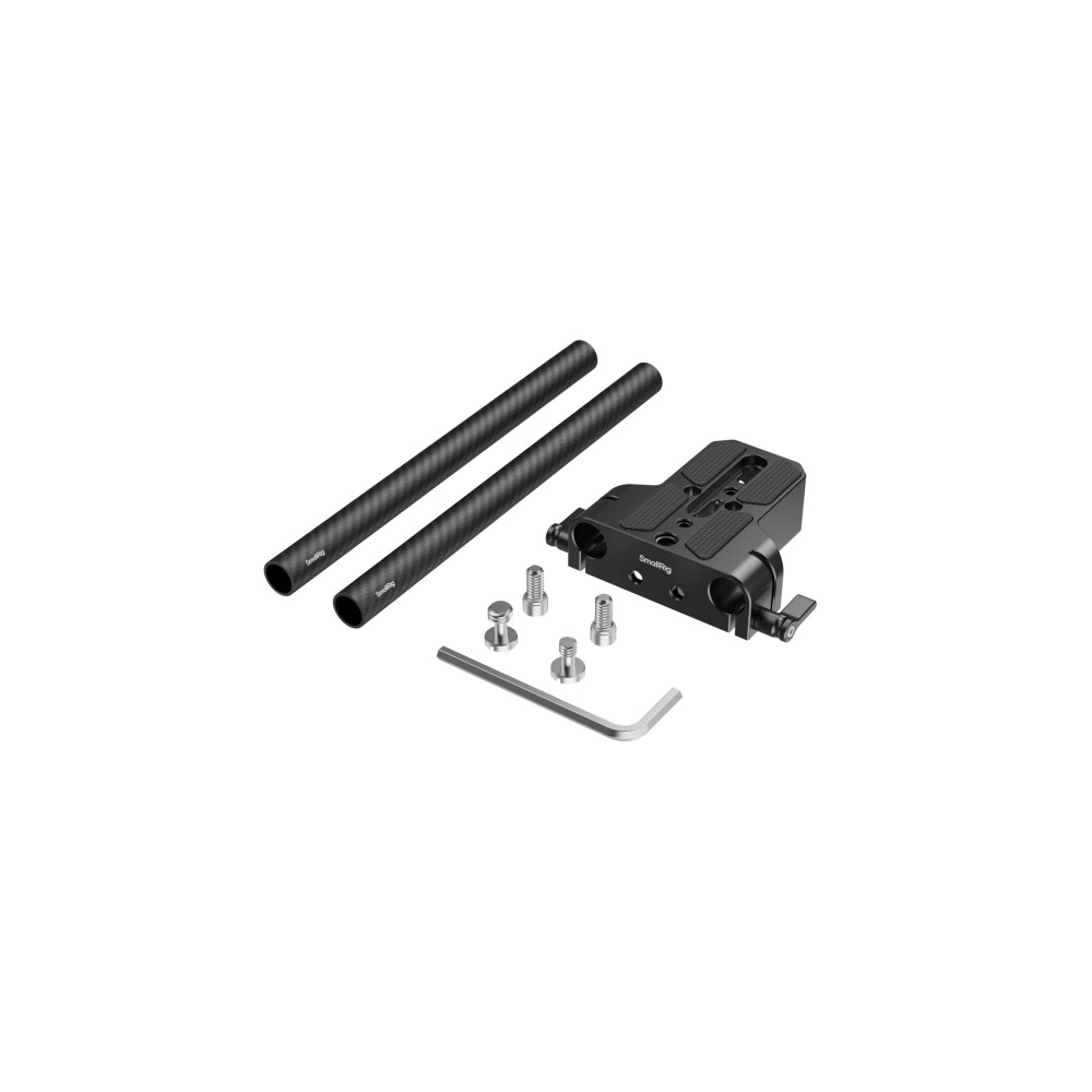 Produktbild för SmallRig 5609, monteringsplatta, svart, kolfiber, silikon, 1...