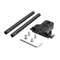 Produktbild för SmallRig 5609, monteringsplatta, svart, kolfiber, silikon, 1...