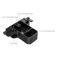 Produktbild för SmallRig 5609, monteringsplatta, svart, kolfiber, silikon, 1...