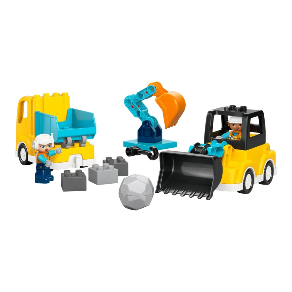 Produktbild för LEGO DUPLO 10475 - 3 i 1 Byggfordon - byggsats