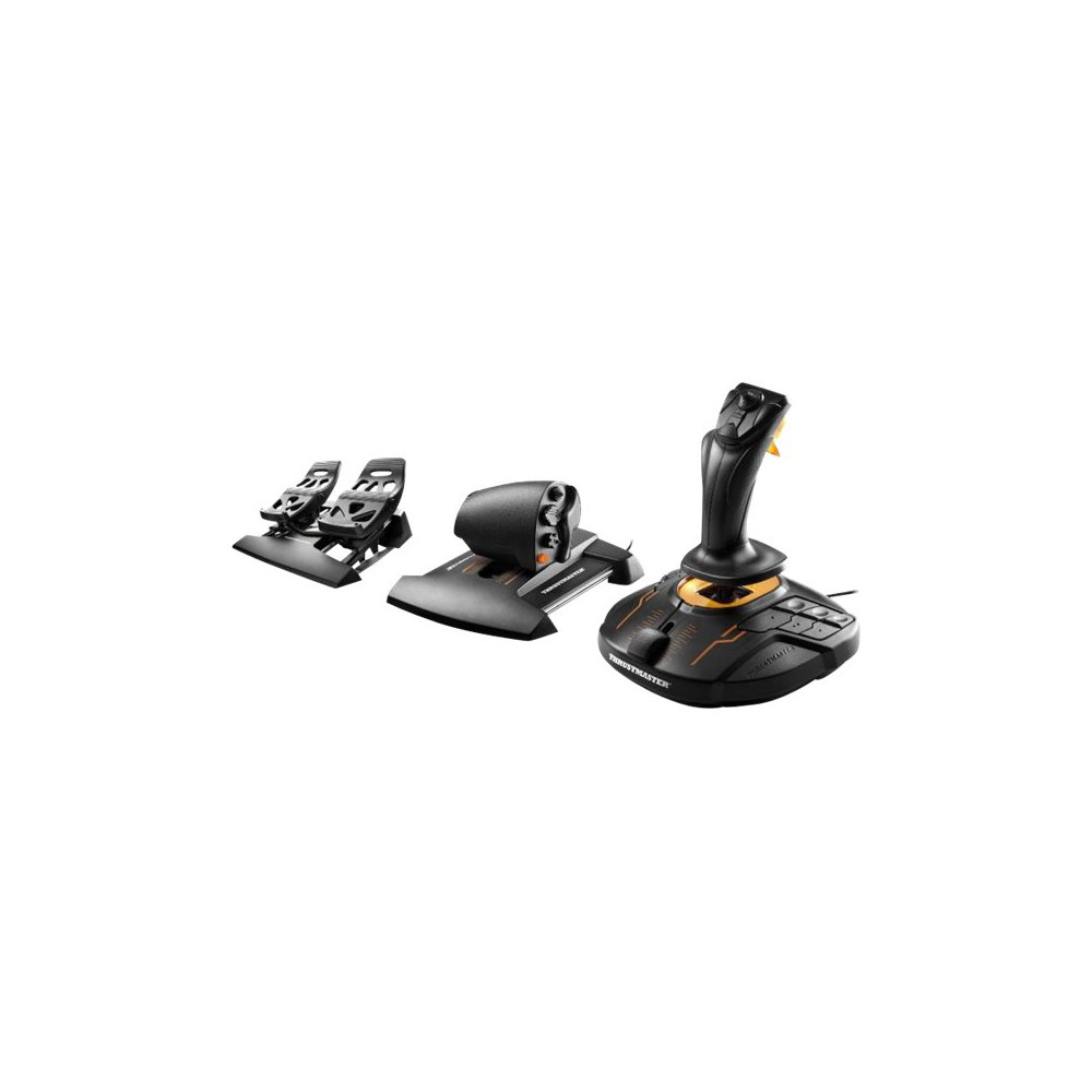 Produktbild för ThrustMaster T.16000M FCS Flight Pack - styrspak, gas och pedaler - kabelansluten