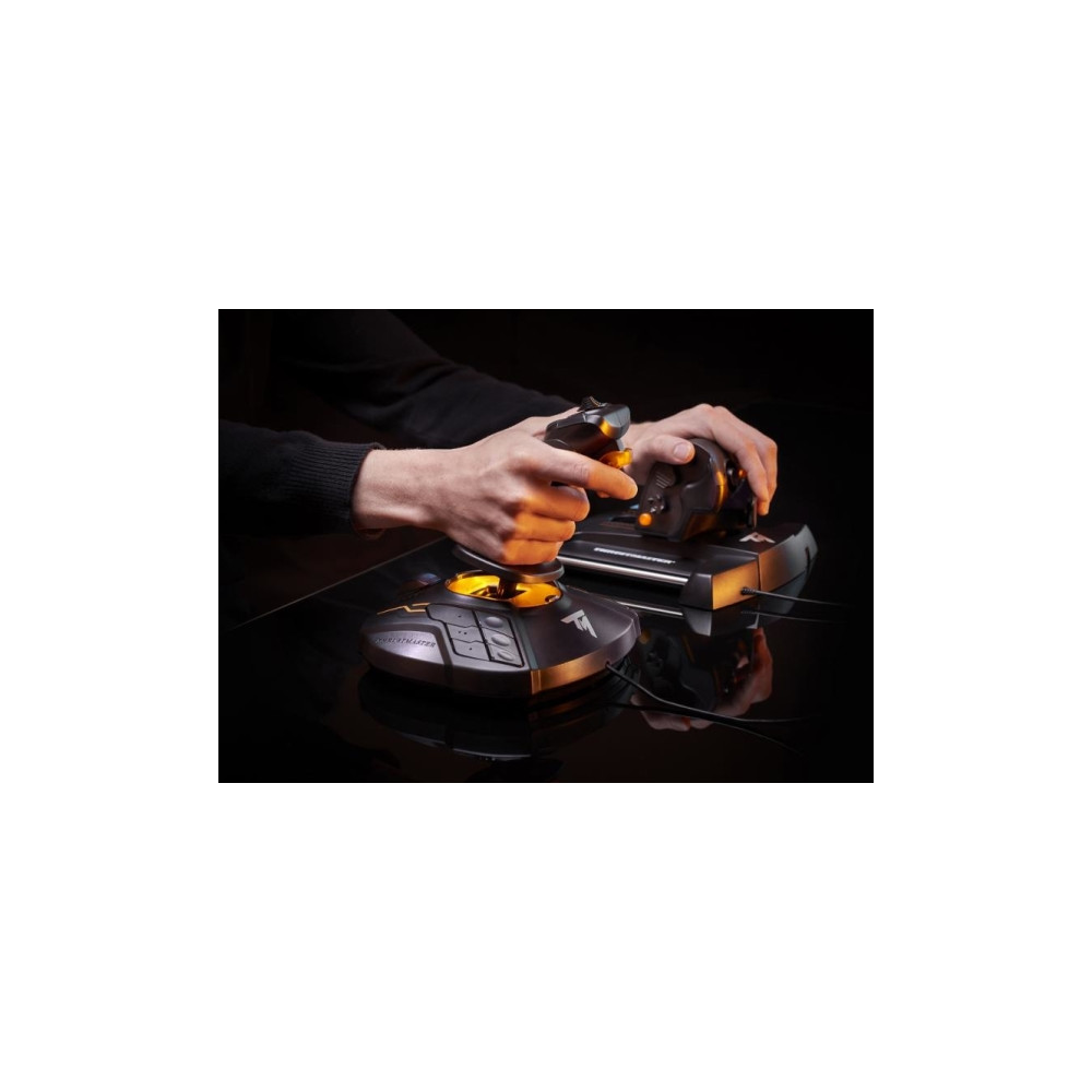 Produktbild för ThrustMaster T.16000M FCS Flight Pack - styrspak, gas och pedaler - kabelansluten