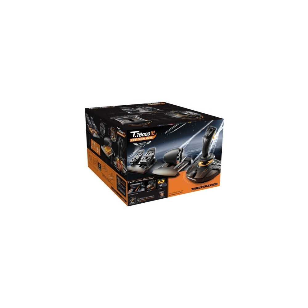 Produktbild för ThrustMaster T.16000M FCS Flight Pack - styrspak, gas och pedaler - kabelansluten