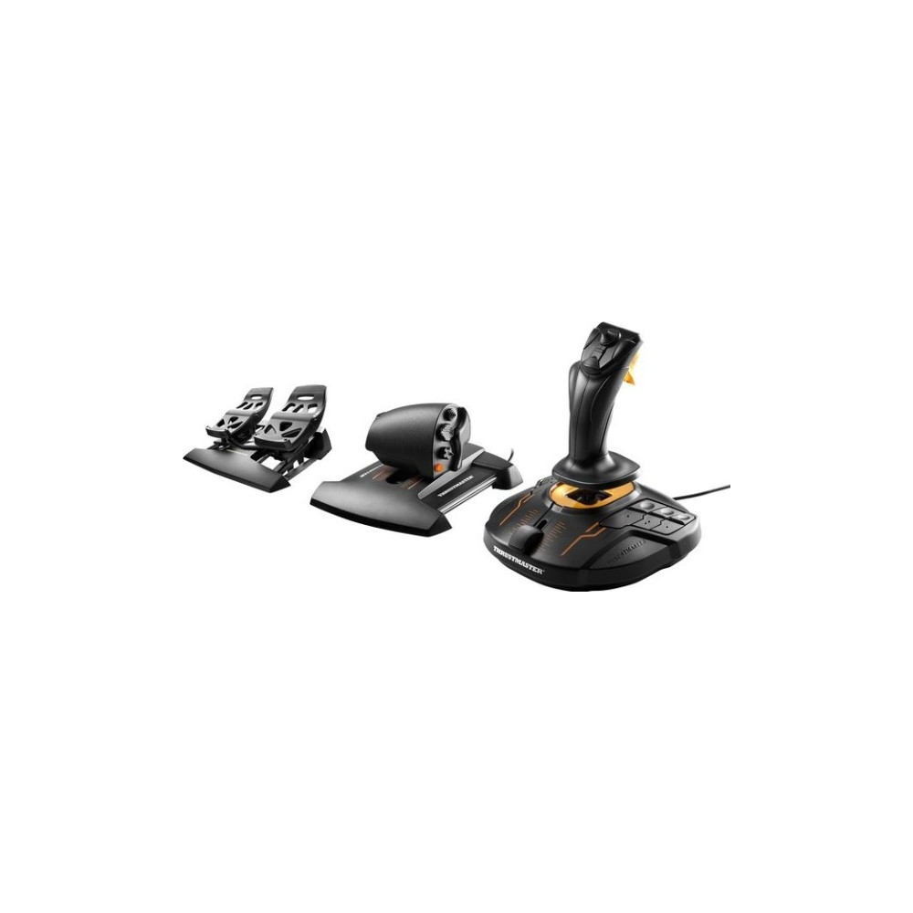 Produktbild för ThrustMaster T.16000M FCS Flight Pack - styrspak, gas och pedaler - kabelansluten