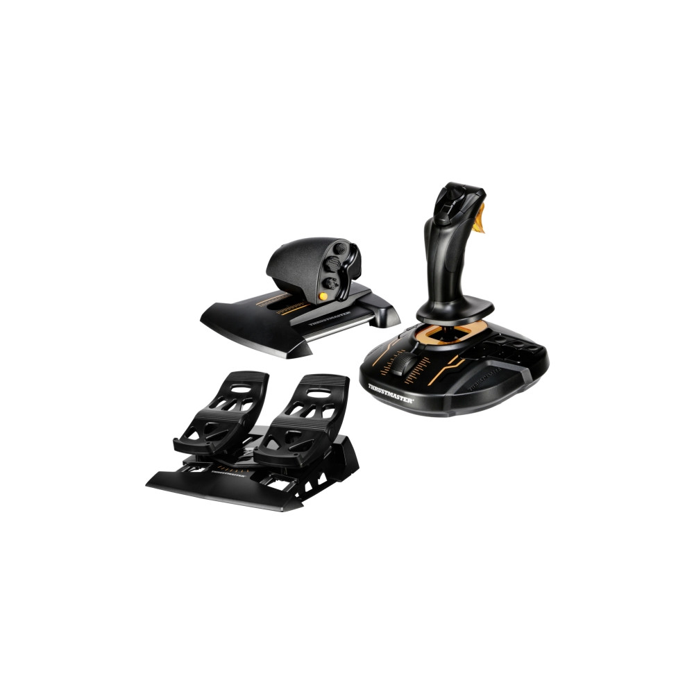 Produktbild för ThrustMaster T.16000M FCS Flight Pack - styrspak, gas och pedaler - kabelansluten