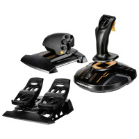 Produktbild för ThrustMaster T.16000M FCS Flight Pack - styrspak, gas och pedaler - kabelansluten