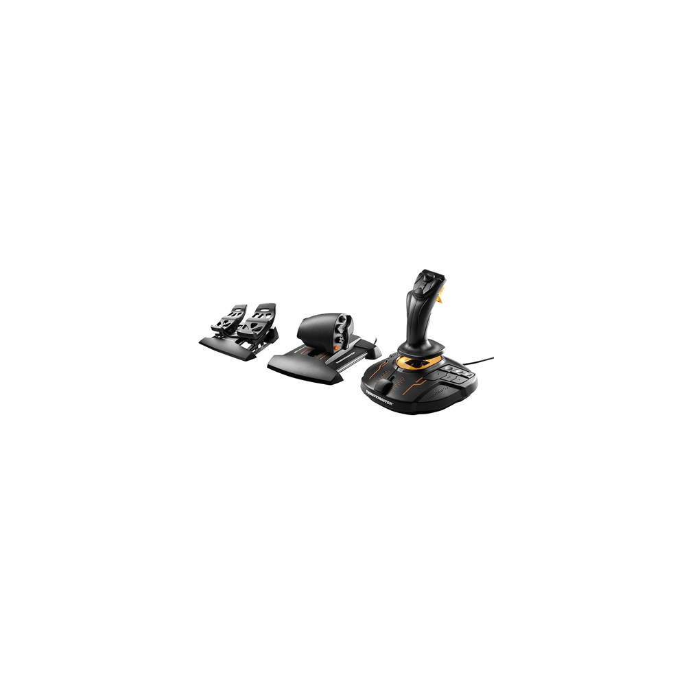 Produktbild för ThrustMaster T.16000M FCS Flight Pack - styrspak, gas och pedaler - kabelansluten