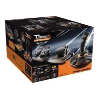 Produktbild för ThrustMaster T.16000M FCS Flight Pack - styrspak, gas och pedaler - kabelansluten