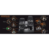 Produktbild för ThrustMaster T.16000M FCS Flight Pack - styrspak, gas och pedaler - kabelansluten