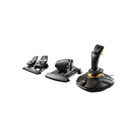 Produktbild för ThrustMaster T.16000M FCS Flight Pack - styrspak, gas och pedaler - kabelansluten