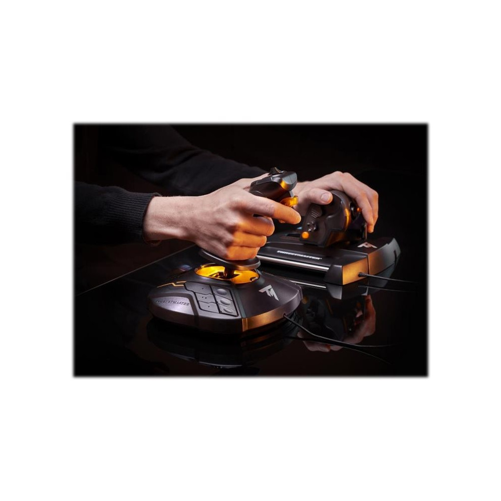Produktbild för ThrustMaster T.16000M FCS Flight Pack - styrspak, gas och pedaler - kabelansluten