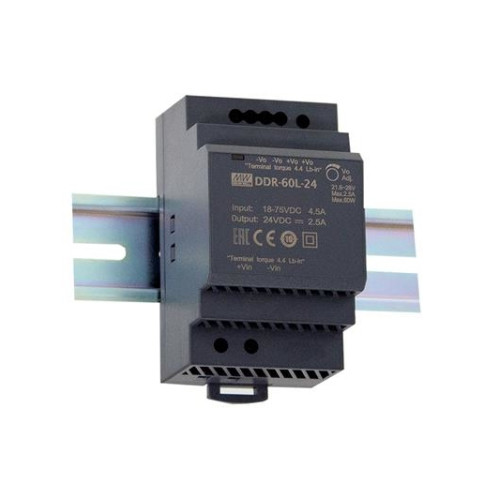 Mean Well MEAN WELL DDR-60G-24, 60 W, 24 V, RoHS, 52,5 mm, 54,5 mm, 90...