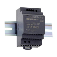 Produktbild för MEAN WELL DDR-60G-24, 60 W, 24 V, RoHS, 52,5 mm, 54,5 mm, 90...