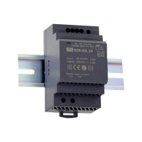 Produktbild för MEAN WELL DDR-60G-24, 60 W, 24 V, RoHS, 52,5 mm, 54,5 mm, 90...