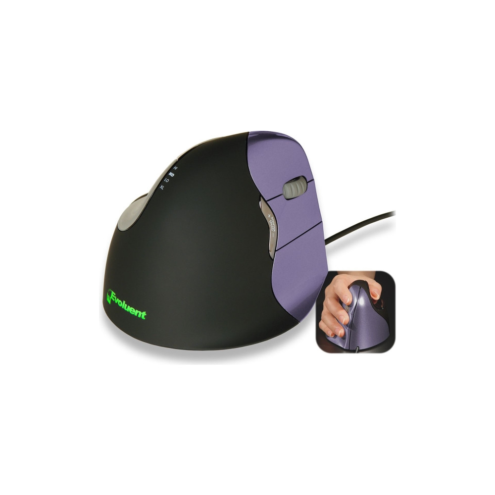 Produktbild för Evoluent VerticalMouse 4 Small - vertikal mus - USB
