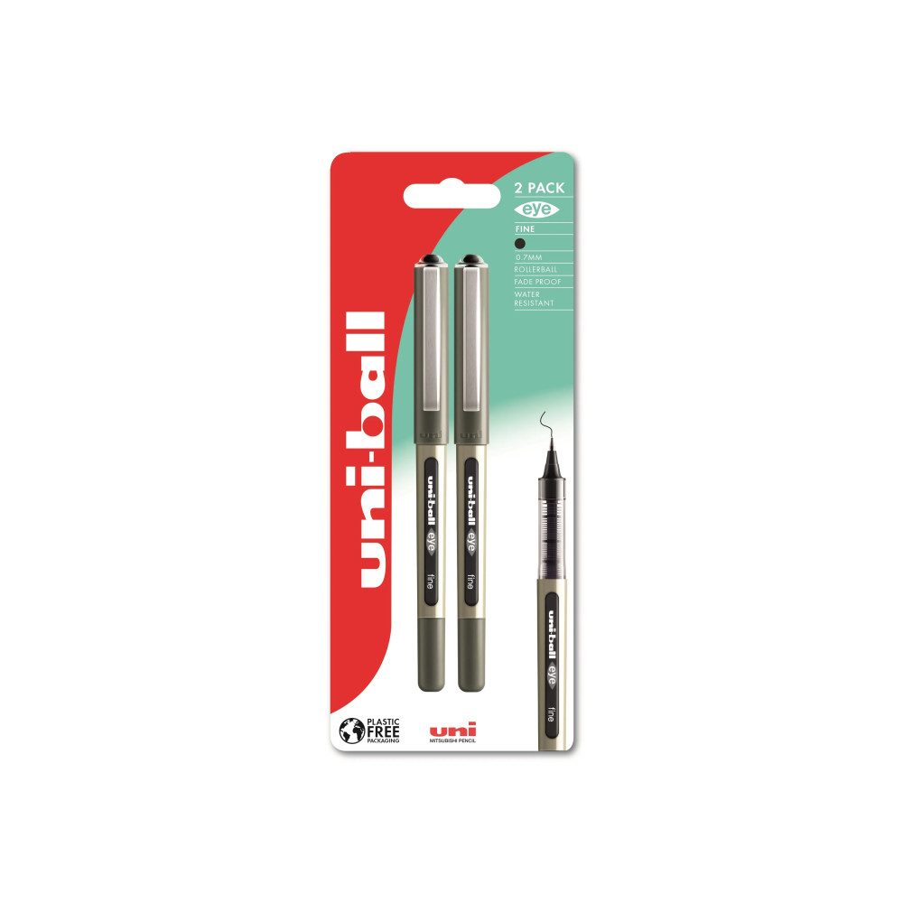 Produktbild för Rollerballpenna Uni-ball eye 157 fin svart