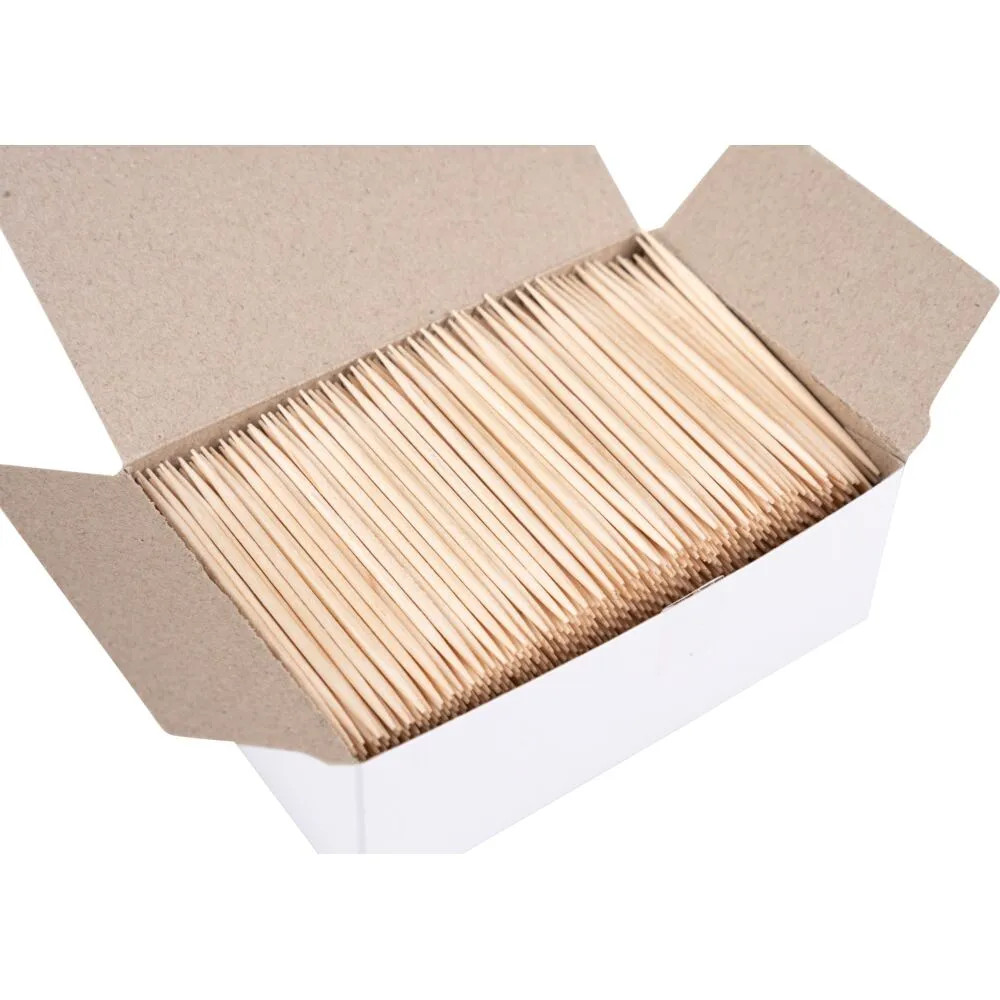 Produktbild för Abena Gastro Line tandpetare - rund - 6.5 cm - natur (paket om 1000)