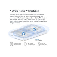 Produktbild för Mercusys Halo H60X V1 - Wifi-system - Wi-Fi 6 - skrivbordsmodell