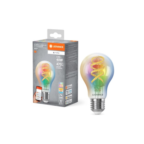 LEDVANCE LEDVANCE SMART+ MATTER Filament Multicolor Classic A40 4.8W