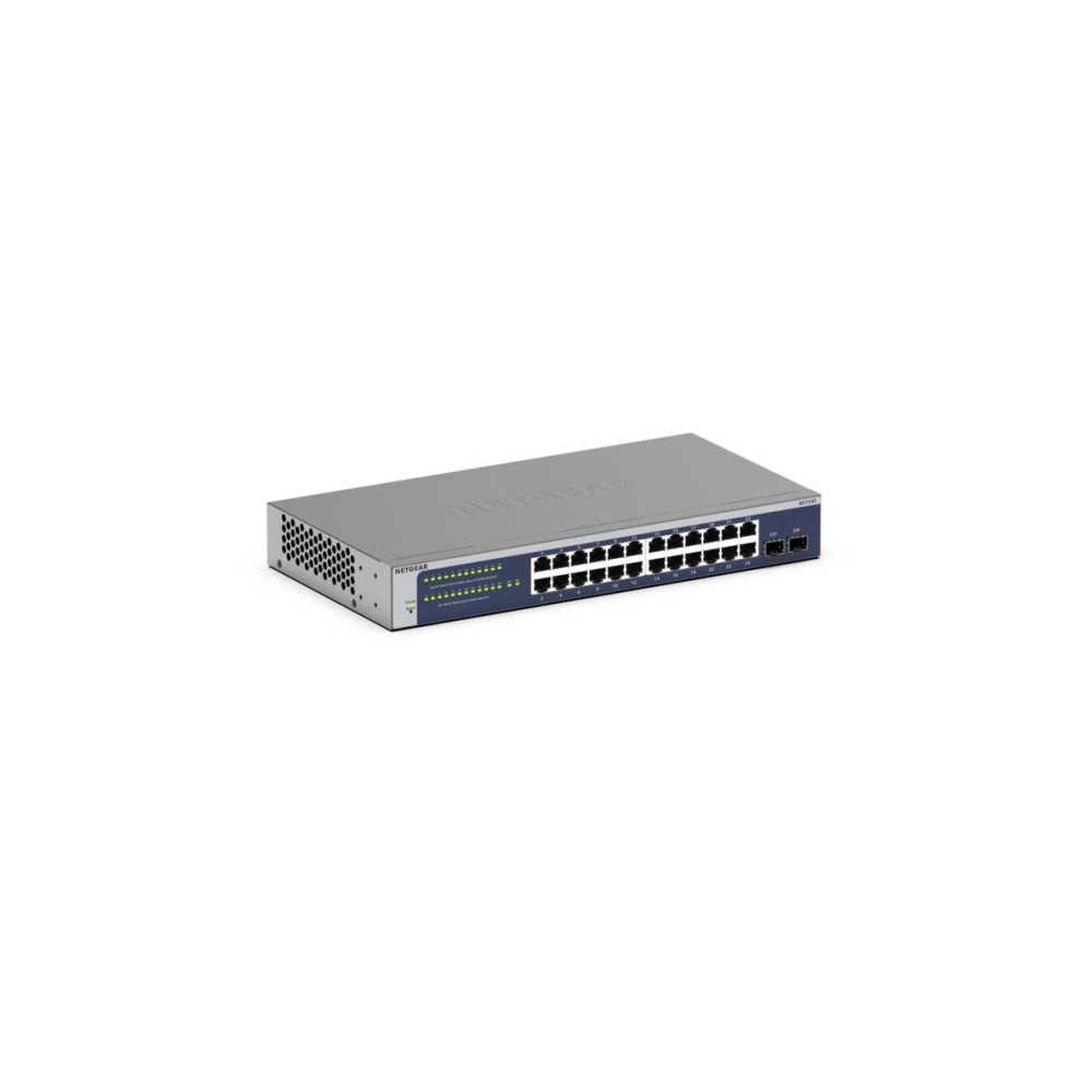 Produktbild för NETGEAR GS724T - Version 6 - switch - 24 portar - smart - rackmonterbar