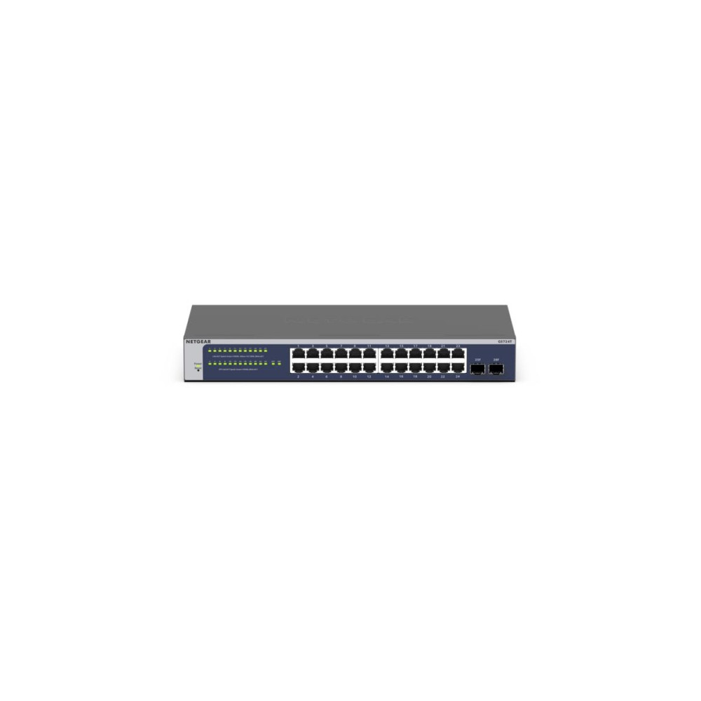 Produktbild för NETGEAR GS724T - Version 6 - switch - 24 portar - smart - rackmonterbar