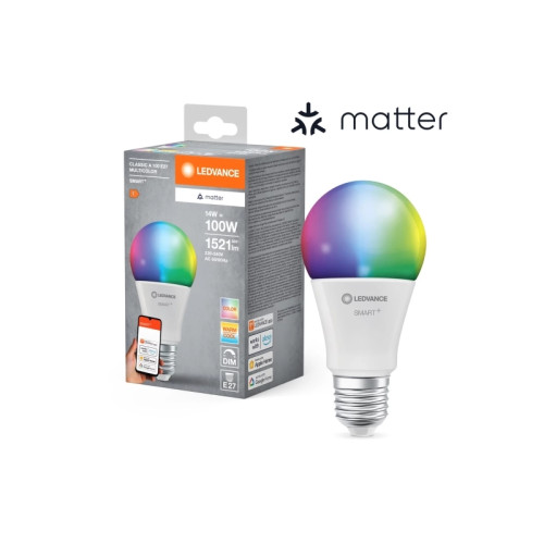 LEDVANCE LEDVANCE SMART+ MATTER Multicolor Classic A100 14W
