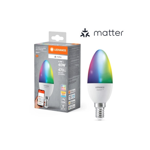 LEDVANCE SMART+ MATTER Multicolor Classic B40 4,9W - Led E14