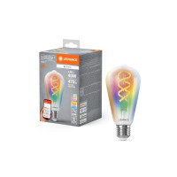 Produktbild för LEDVANCE SMART+ MATTER Filament Multicolor Classic E40 4,8W