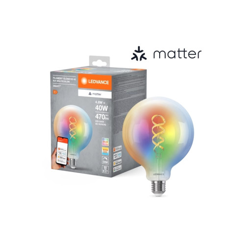 LEDVANCE LEDVANCE SMART+ MATTER Filament Multicolor Classic 4,8W