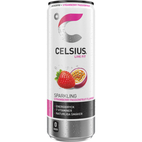Celsius Celsius Strawberry Passionfruit Energidryck 35,5cl
