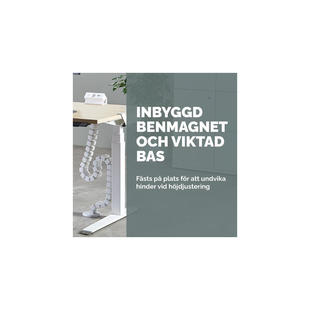 Produktbild för Kabelsamlare FELLOWES CableSpine vit