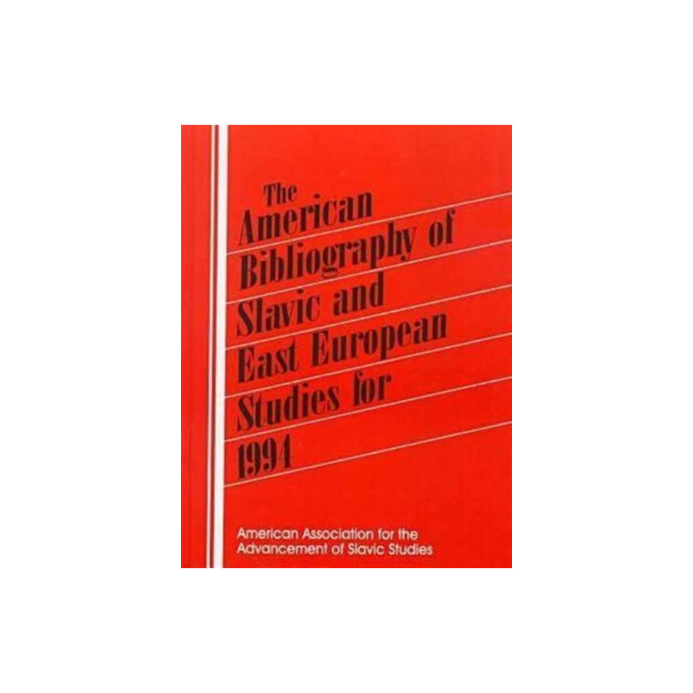 Produktbild för The American Bibliography of Slavic and East European Studies (inbunden, eng)