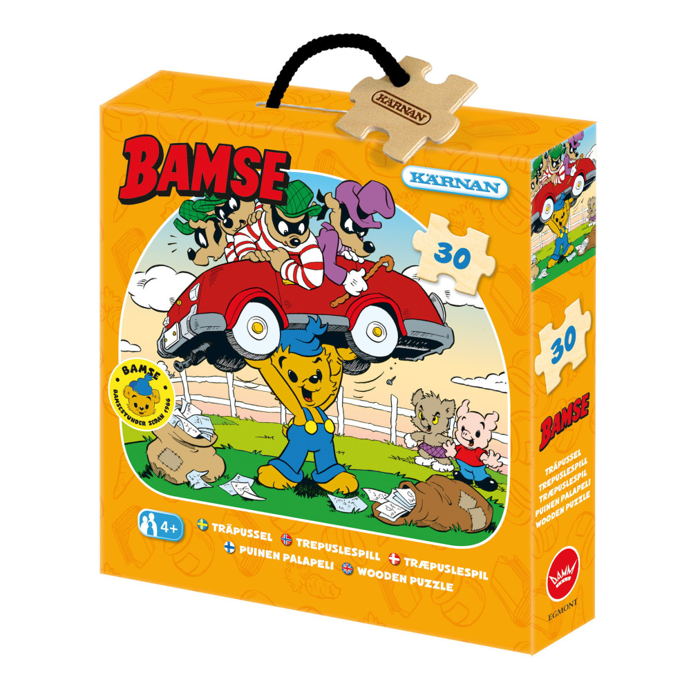 Produktbild för Askpussel 30 bitar Bamse Skurkar