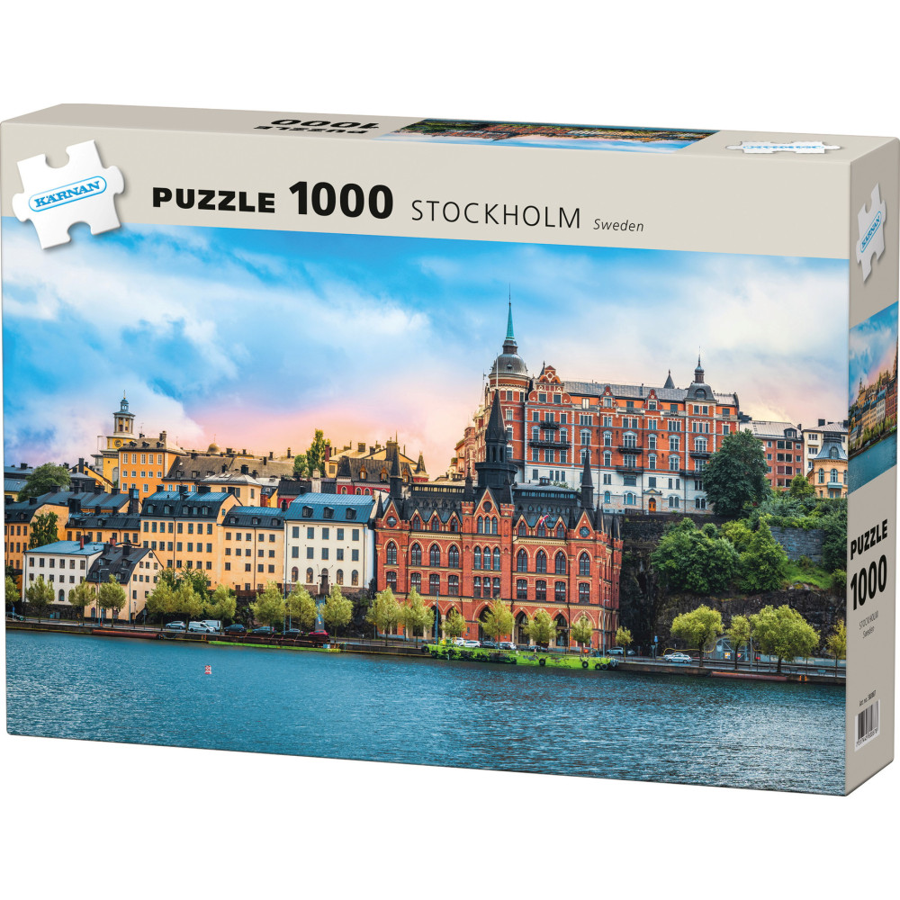 Produktbild för Pussel 1000 bitar Stockholm, Sweden