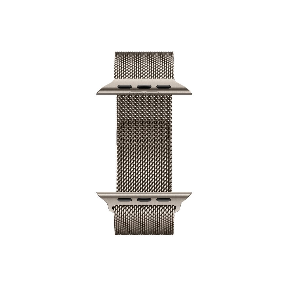 Produktbild för Apple Watch Series 11 (GPS + Cellular) - naturlig titan - smart klocka med milanesisk loop - naturlig - 64 GB