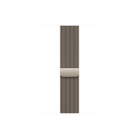 Produktbild för Apple Watch Series 11 (GPS + Cellular) - naturlig titan - smart klocka med milanesisk loop - naturlig - 64 GB
