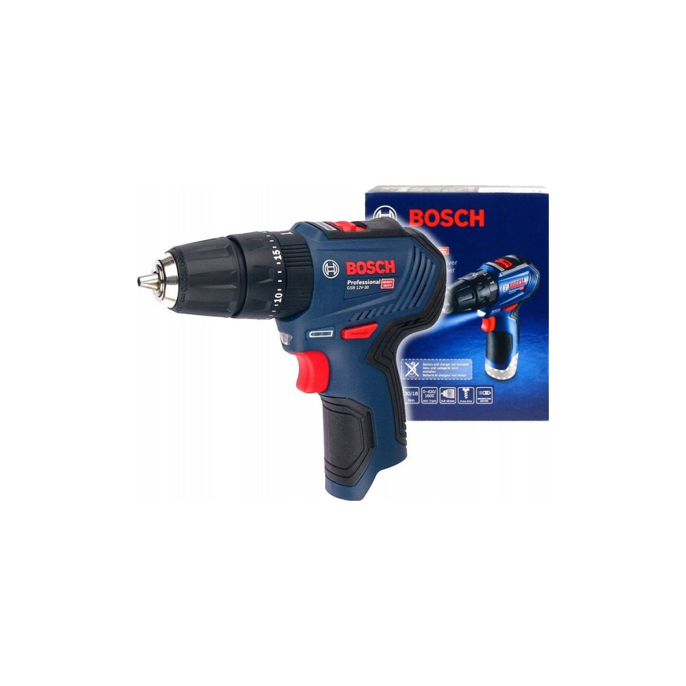 Produktbild för Borr-/skruvdragare Bosch GSB 12V-30, 12 V (utan batteri och...