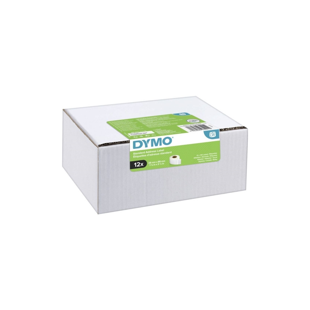Produktbild för DYMO LabelWriter Standard - adresslappar - 1560 etikett (er) - 28 x 89 mm