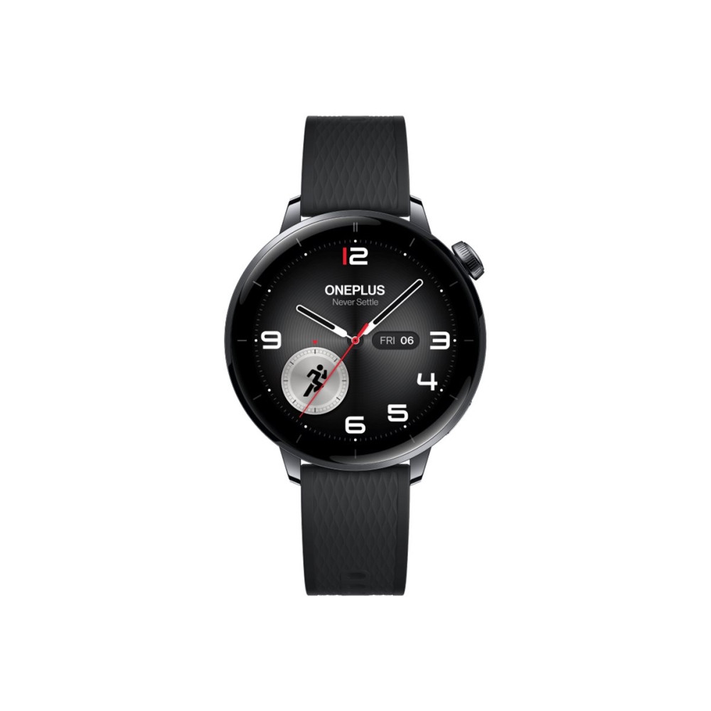 Produktbild för OnePlus Watch 3 - rostfritt stål - smart klocka med rem - 32 GB - svart stål