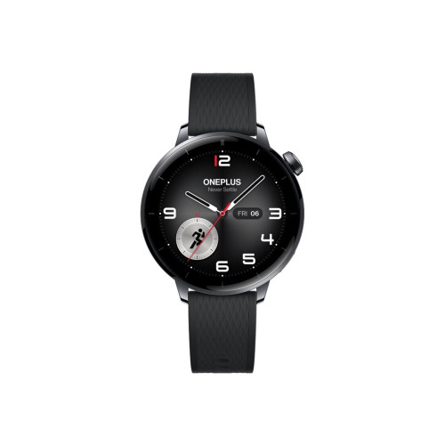 OnePlus OnePlus Watch 3 - rostfritt stål - smart klocka med rem - 32 GB - svart stål