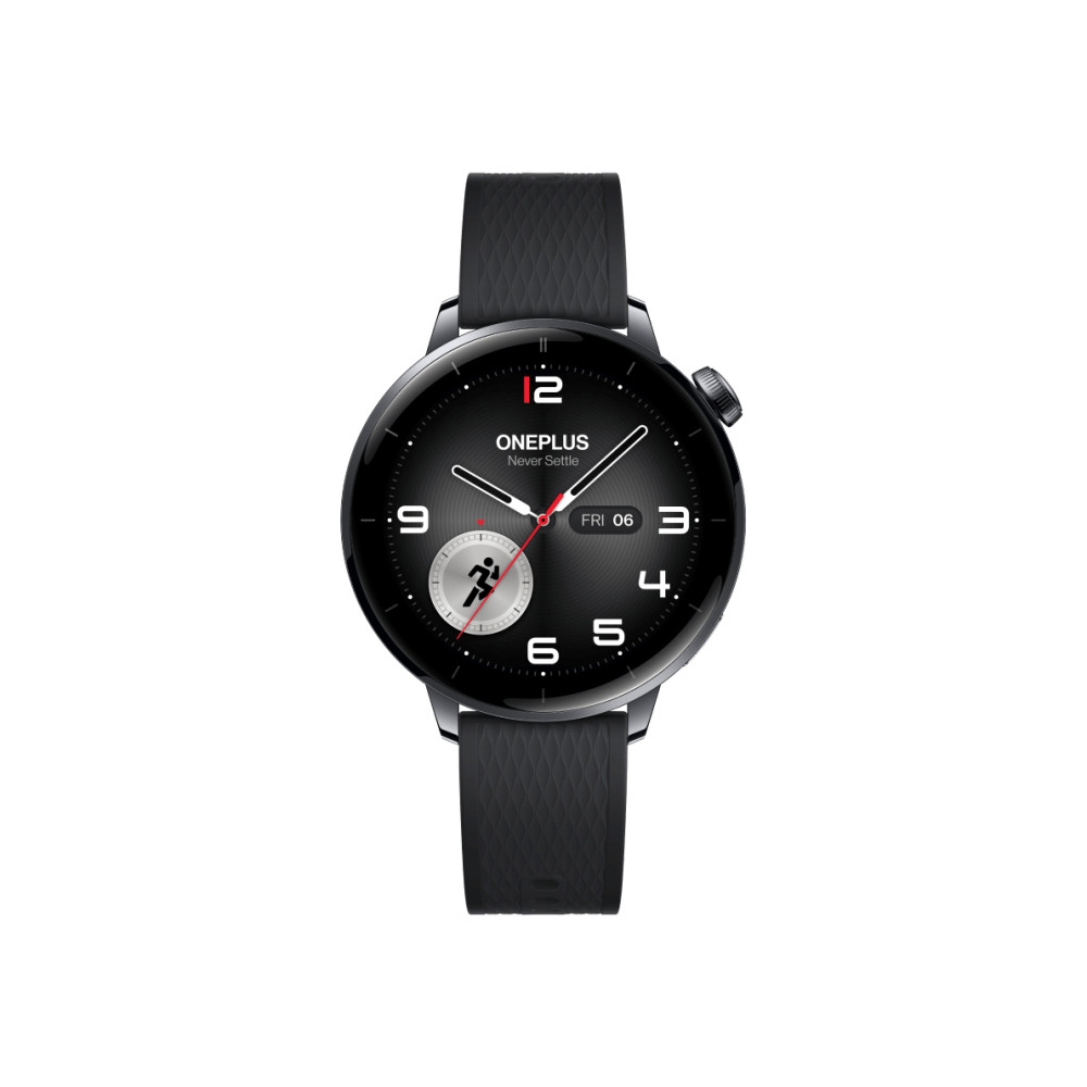 Produktbild för OnePlus Watch 3 - rostfritt stål - smart klocka med rem - 32 GB - svart stål