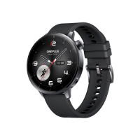 Produktbild för OnePlus Watch 3 - rostfritt stål - smart klocka med rem - 32 GB - svart stål