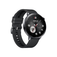 Produktbild för OnePlus Watch 3 - rostfritt stål - smart klocka med rem - 32 GB - svart stål