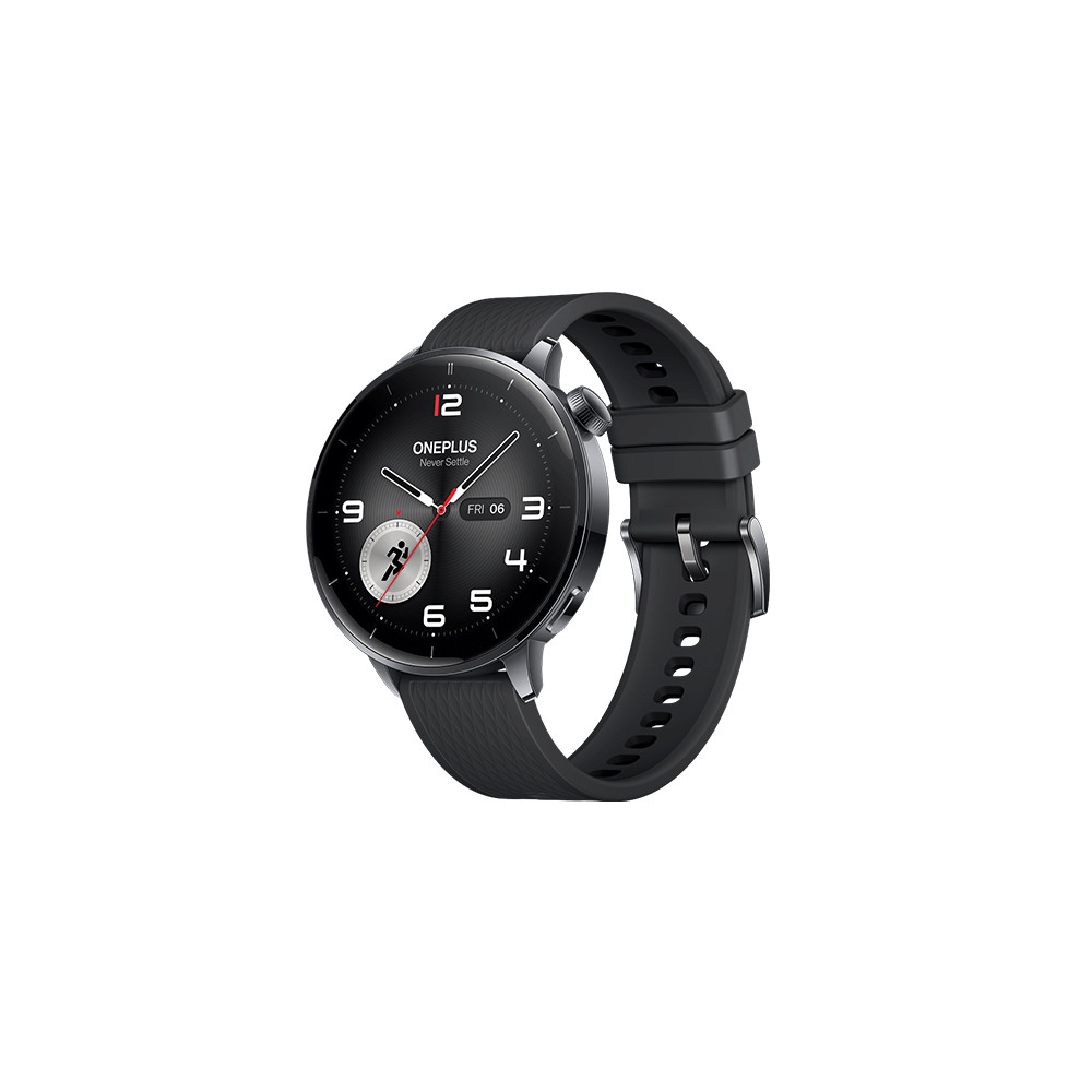 Produktbild för OnePlus Watch 3 - rostfritt stål - smart klocka med rem - 32 GB - svart stål