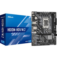 Produktbild för ASRock H610M-HDV/M.2 - moderkort - micro ATX - LGA1700-uttag - H610