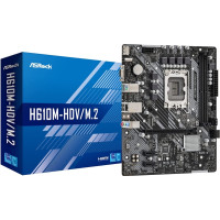 Produktbild för ASRock H610M-HDV/M.2 - moderkort - micro ATX - LGA1700-uttag - H610