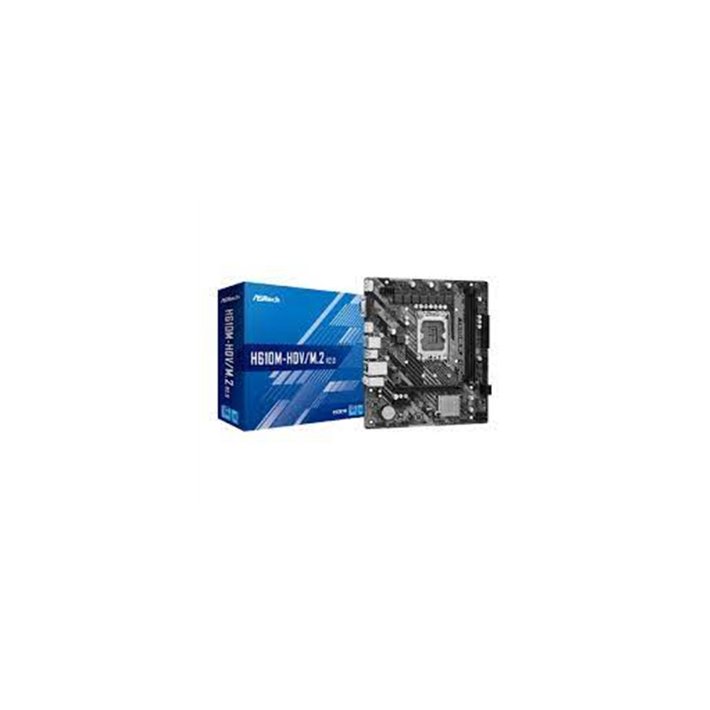 Produktbild för ASRock H610M-HDV/M.2 - moderkort - micro ATX - LGA1700-uttag - H610