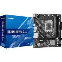 Produktbild för ASRock H610M-HDV/M.2 - moderkort - micro ATX - LGA1700-uttag - H610